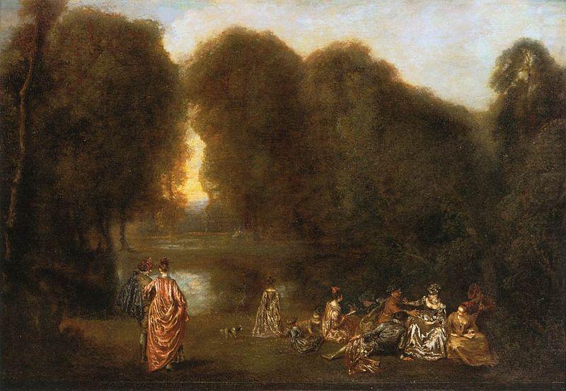 Gathering in the Park, WATTEAU, Antoine